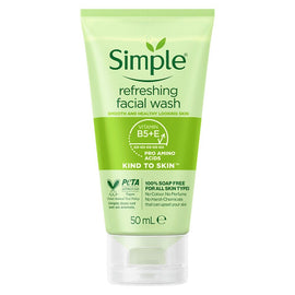 Simple Kind To Skin Refreshing Facial Wash Gel 50mL