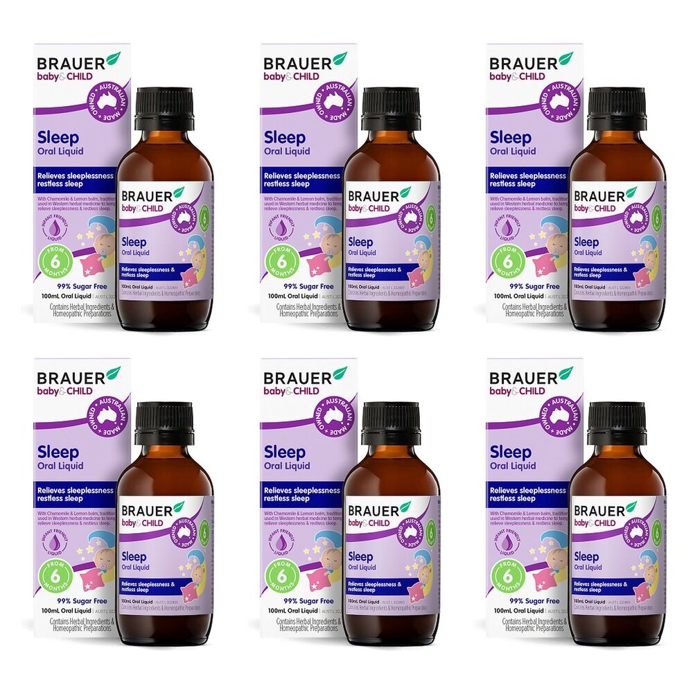 Brauer Baby & Child Sleep Oral Liquid 100mL Pack of 6