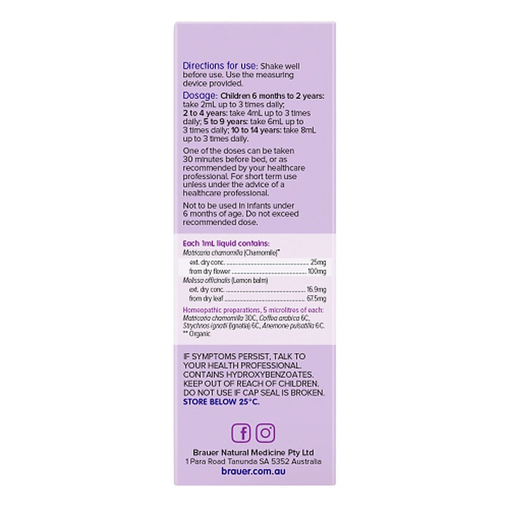 Brauer Baby & Child Sleep Oral Liquid 100mL