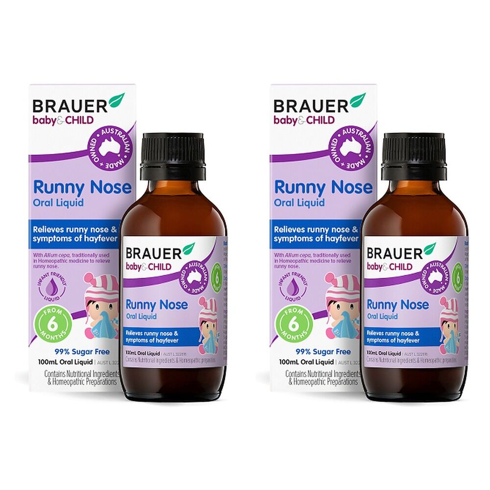 Brauer Baby & Child Runny Nose Oral Liquid 100mL Pack of 2