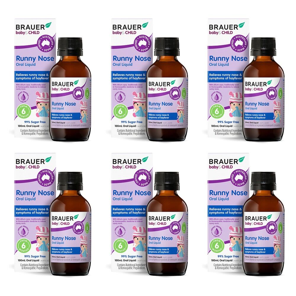 Brauer Baby & Child Runny Nose Oral Liquid 100mL Pack of 6
