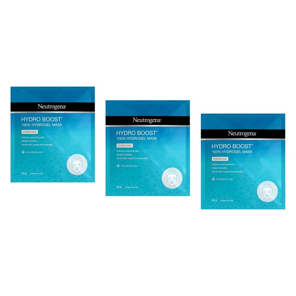 Neutrogena Hydro Boost Hydrating Hydrogel Mask 30g x 12 Bundle of 3