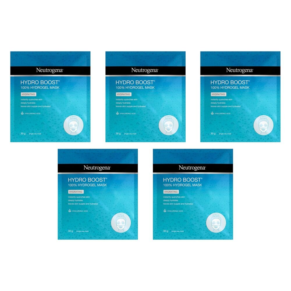 Neutrogena Hydro Boost Hydrating Hydrogel Mask 30g x 12 Bundle of 5