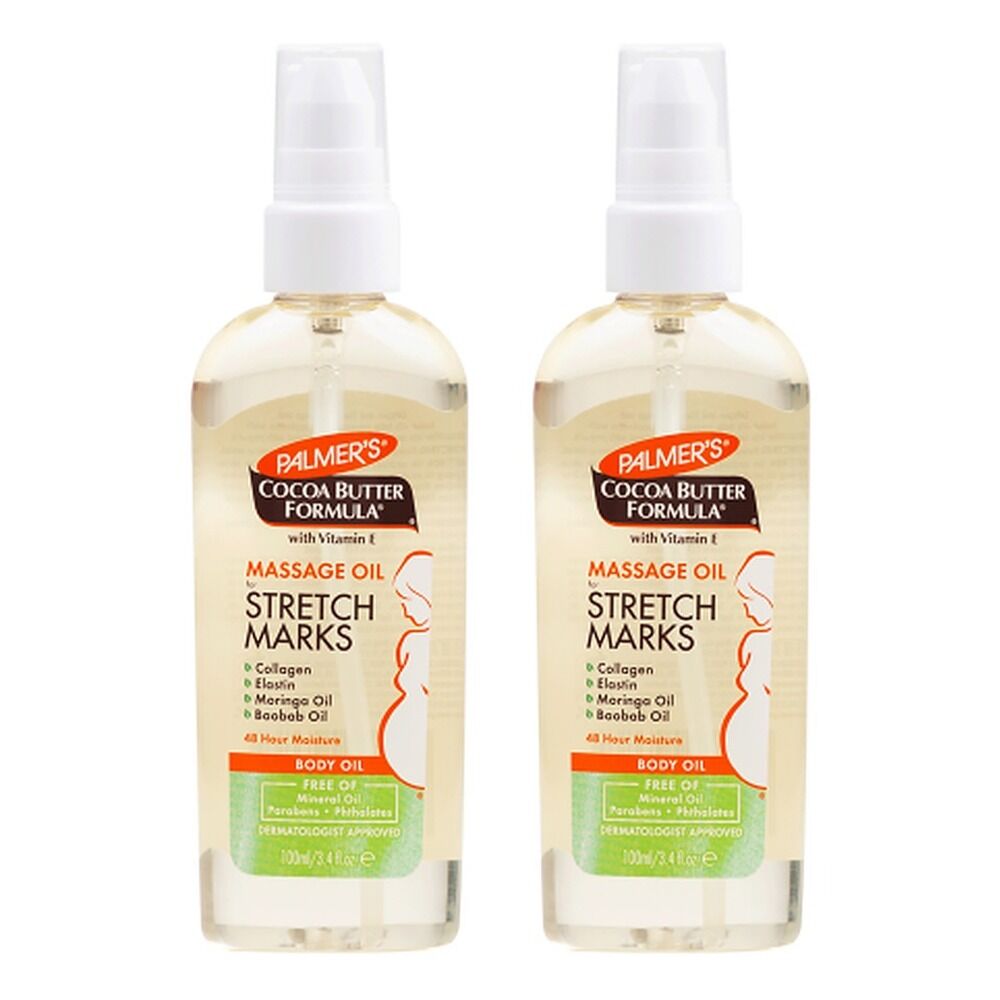 Palmer's Cocoa Butter Massage Oil for Stretch Marks 100mL Pack of 2