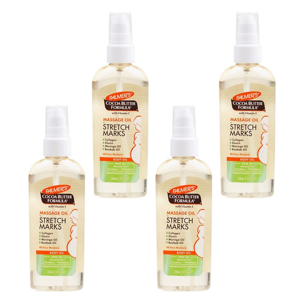 Palmer's Cocoa Butter Massage Oil for Stretch Marks 100mL Pack of 4