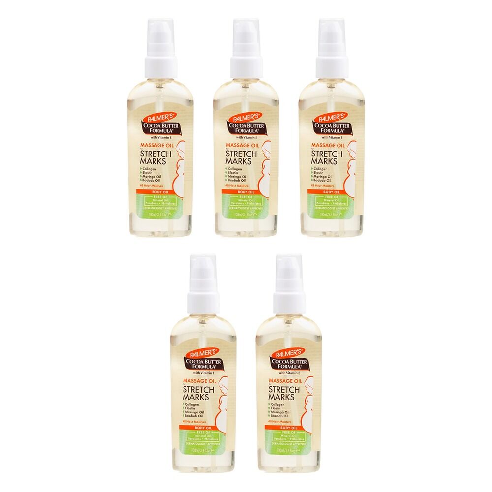 Palmer's Cocoa Butter Massage Oil for Stretch Marks 100mL Pack of 5