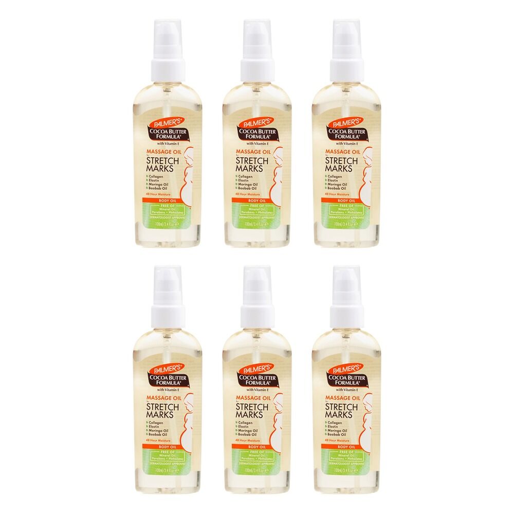 Palmer's Cocoa Butter Massage Oil for Stretch Marks 100mL Pack of 6