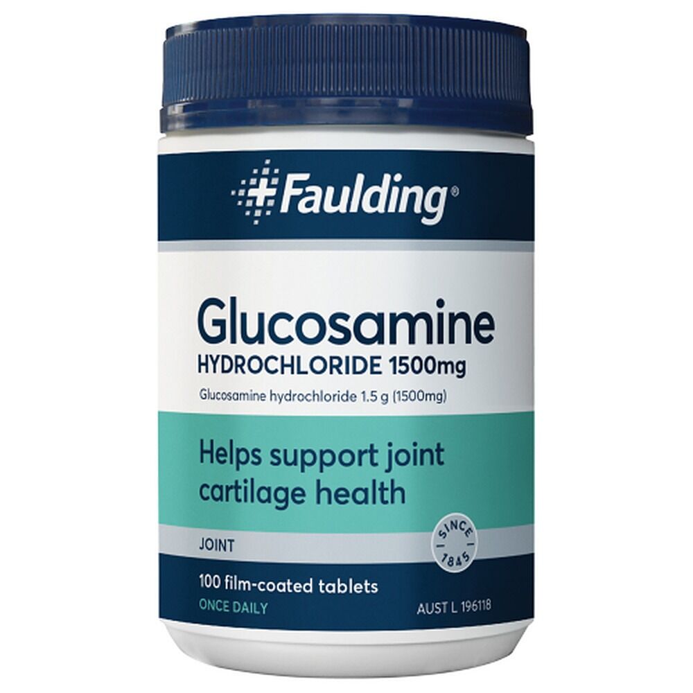 Faulding Glucosamine HCL 1500mg 100 Tablets