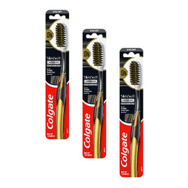 Colgate Slim Soft Advanced Charcoal Bristles Ultra Soft Toothbrush Pack of 3