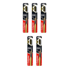 Colgate Slim Soft Advanced Charcoal Bristles Ultra Soft Toothbrush Pack of 5