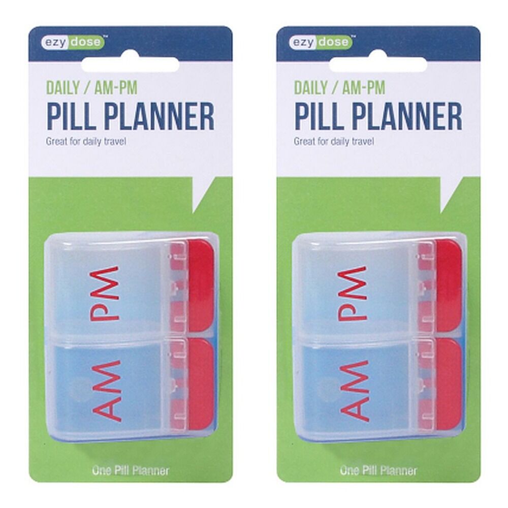 Ezy Dose Daily AM & PM Pill Reminder Pack of 2