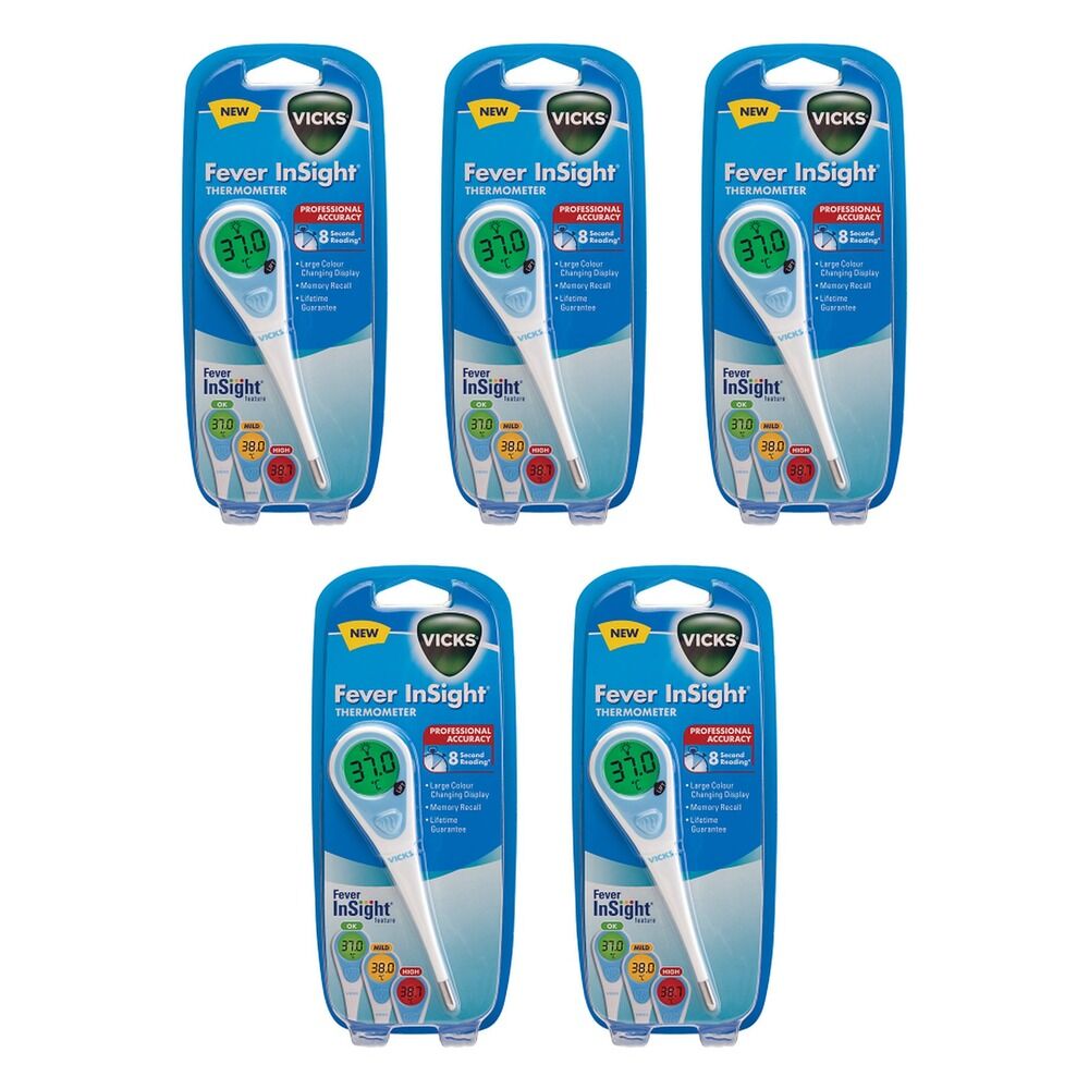 Vicks InSight Thermometer V916-V1 Pack of 5