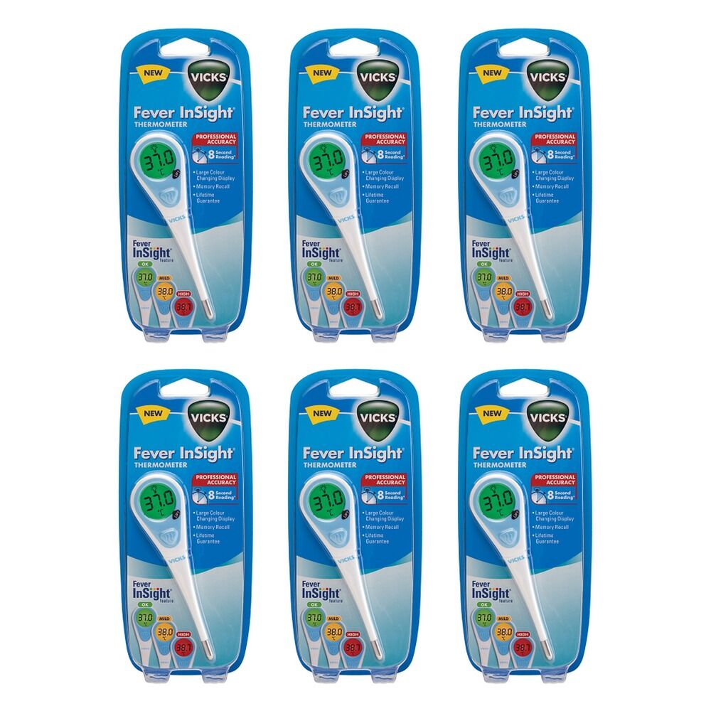 Vicks InSight Thermometer V916-V1 Pack of 6