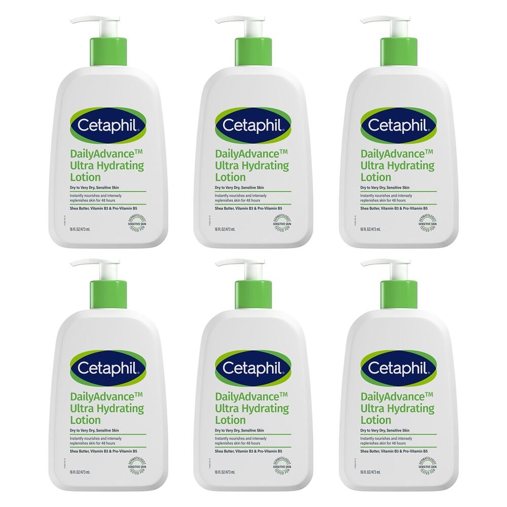 Cetaphil Daily Advance Ultra Hydrating Lotion 473mL Pack of 6
