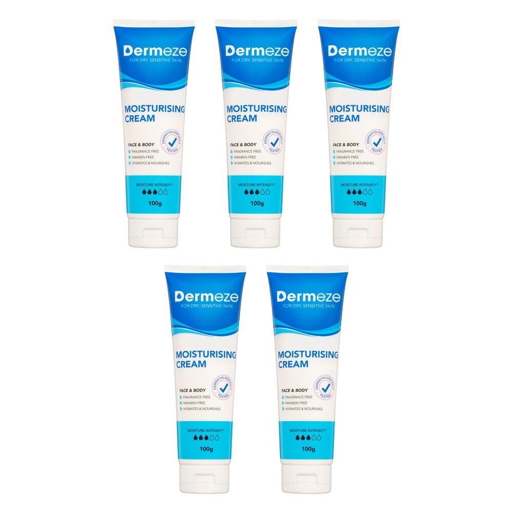 Dermeze Moisturising Cream 100g Pack of 5