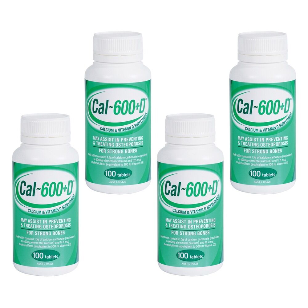 Cal600 + D 100 Tablets Pack of 4