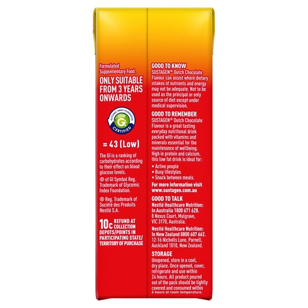 Sustagen Ready to Drink Dutch Chocolate 250mL
