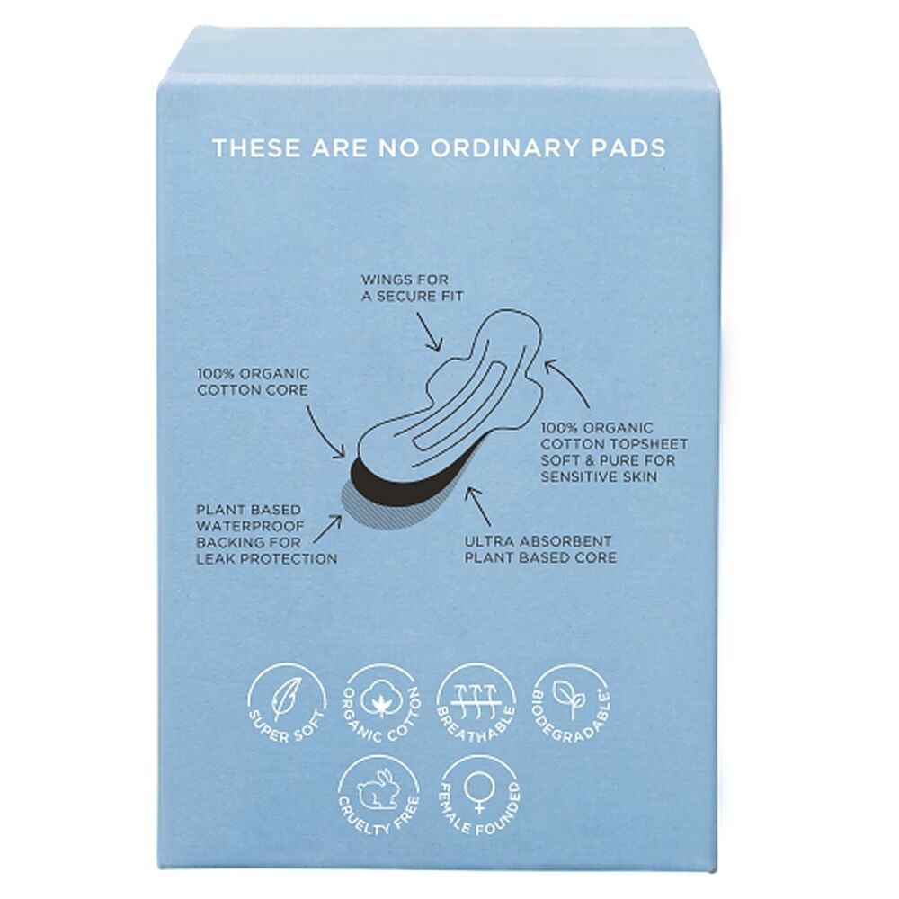 TOM Organic Super Pads with Wings 10 Pack