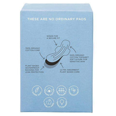 TOM Organic Super Pads with Wings 10 Pack