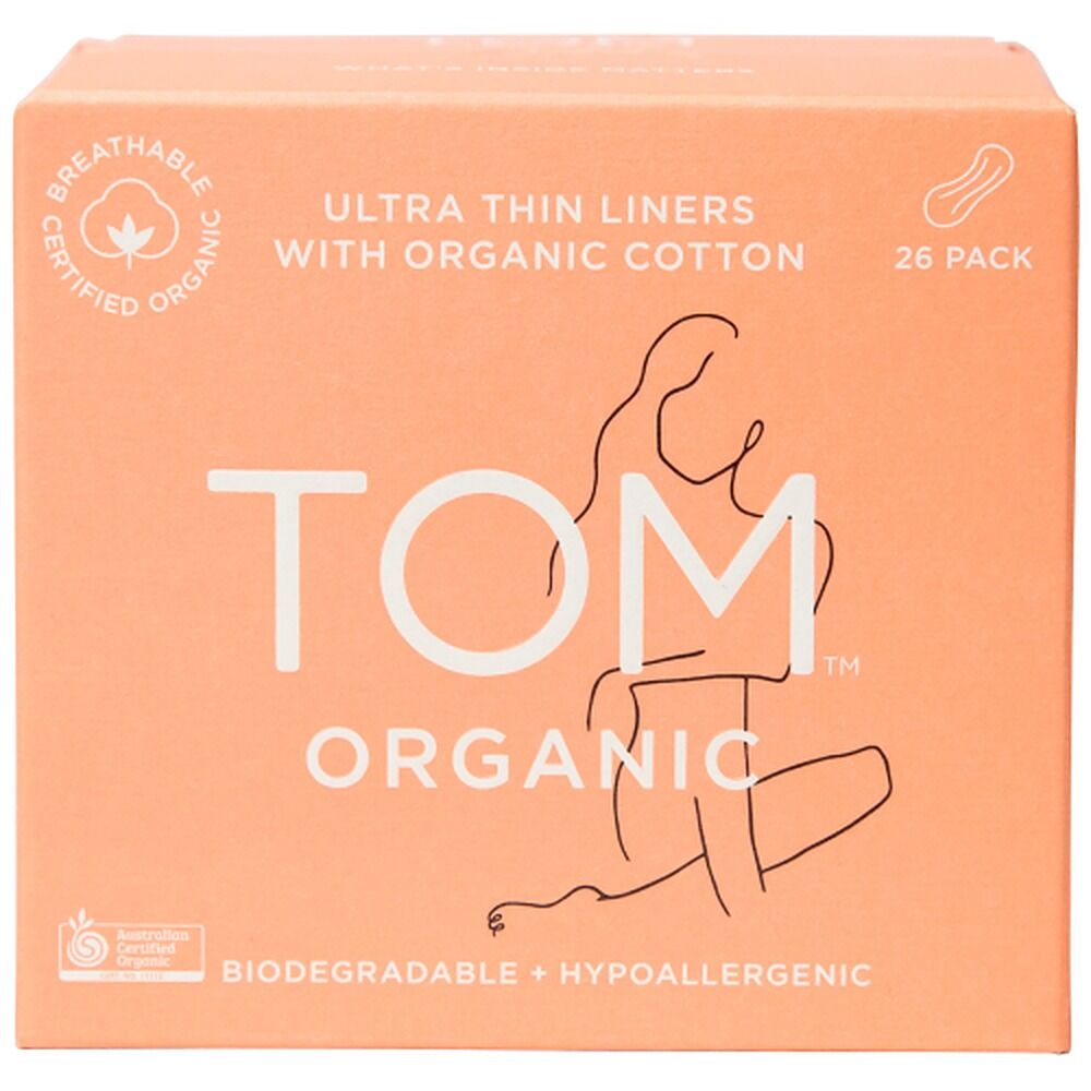 TOM Organic Ultra Thin Liners 26 Pack