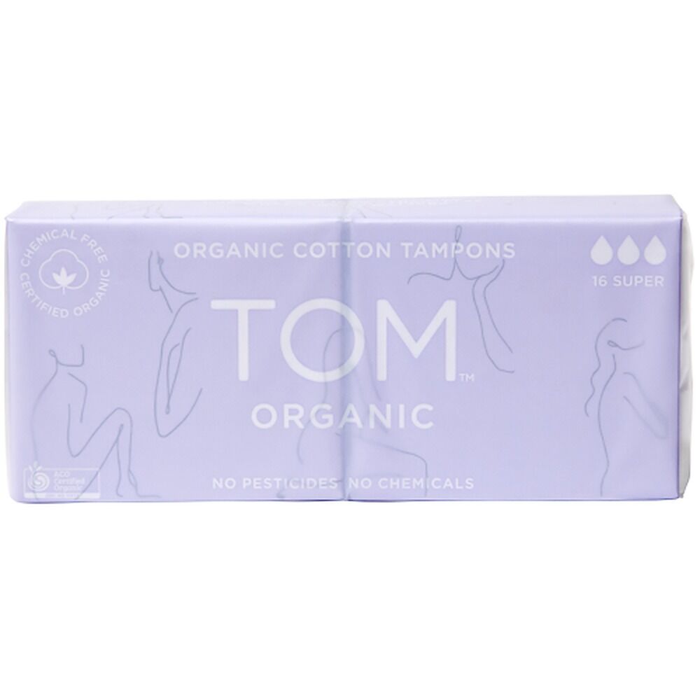TOM Organic Super Tampons 16 Pack