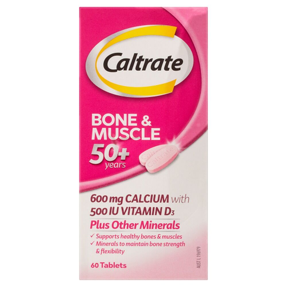 Caltrate Bone & Muscle 50+ Years 60 Tablets x 6