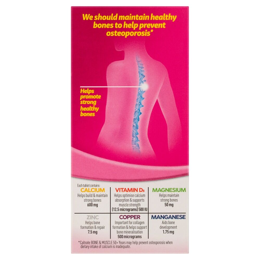 Caltrate Bone & Muscle 50+ Years 60 Tablets x 6