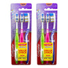 Colgate ZigZag Toothbrush Value Pack Soft 3 Pack Bundle of 2
