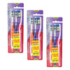 Colgate ZigZag Toothbrush Value Pack Medium 3 Pack Bundle of 3