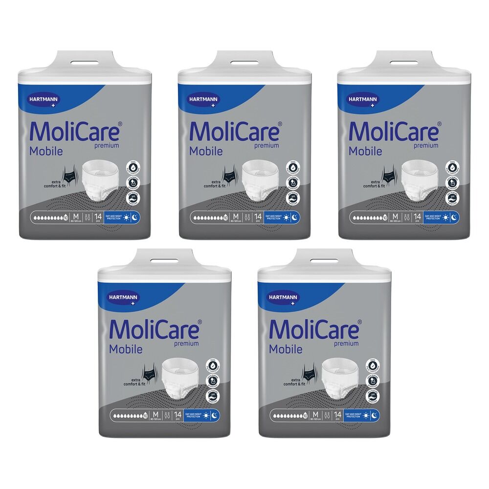 MoliCare Premium Mobile 10 Drops M 14 Pack x 3 Bundle of 5