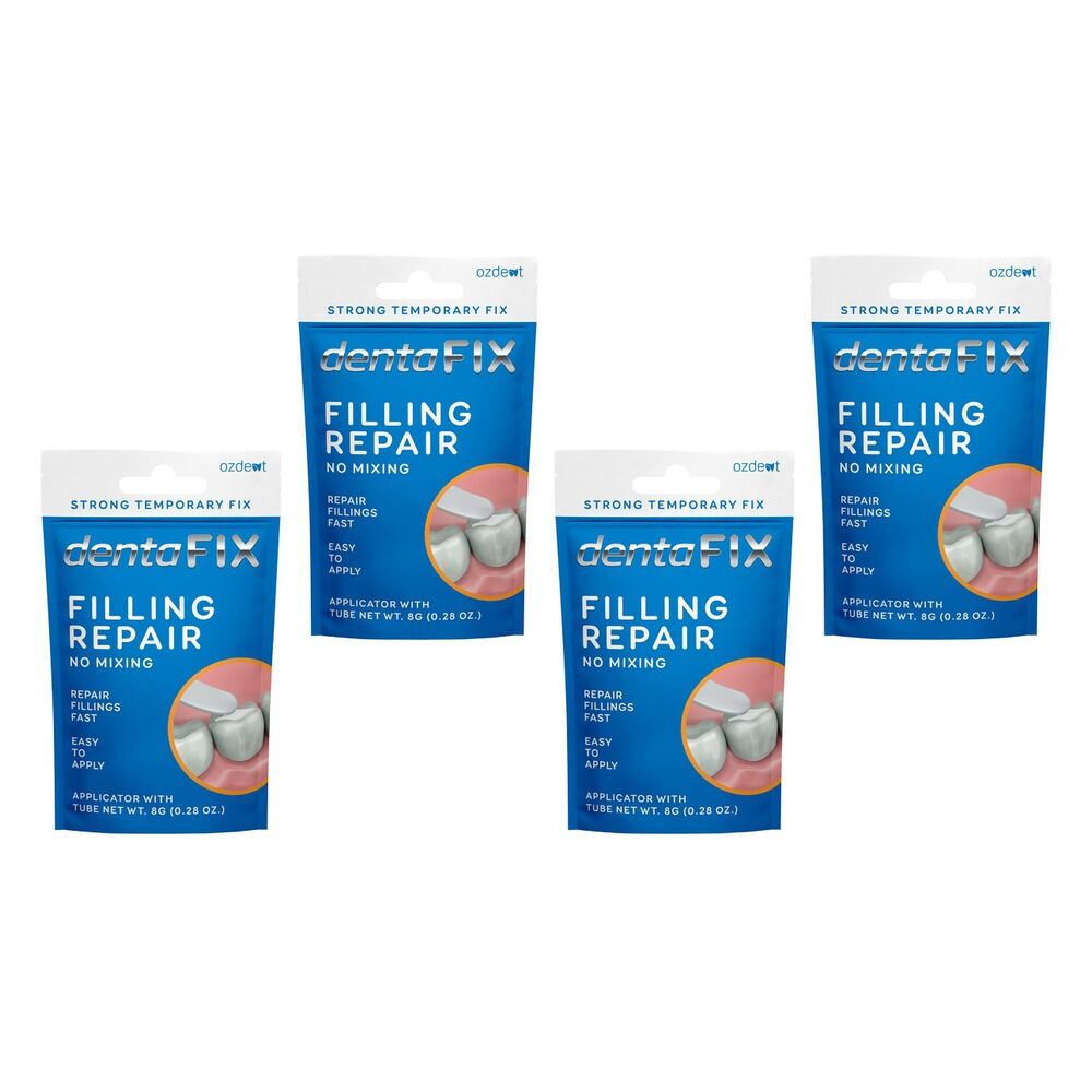 Dentafix Temporary Filling Repair 8g Pack of 4