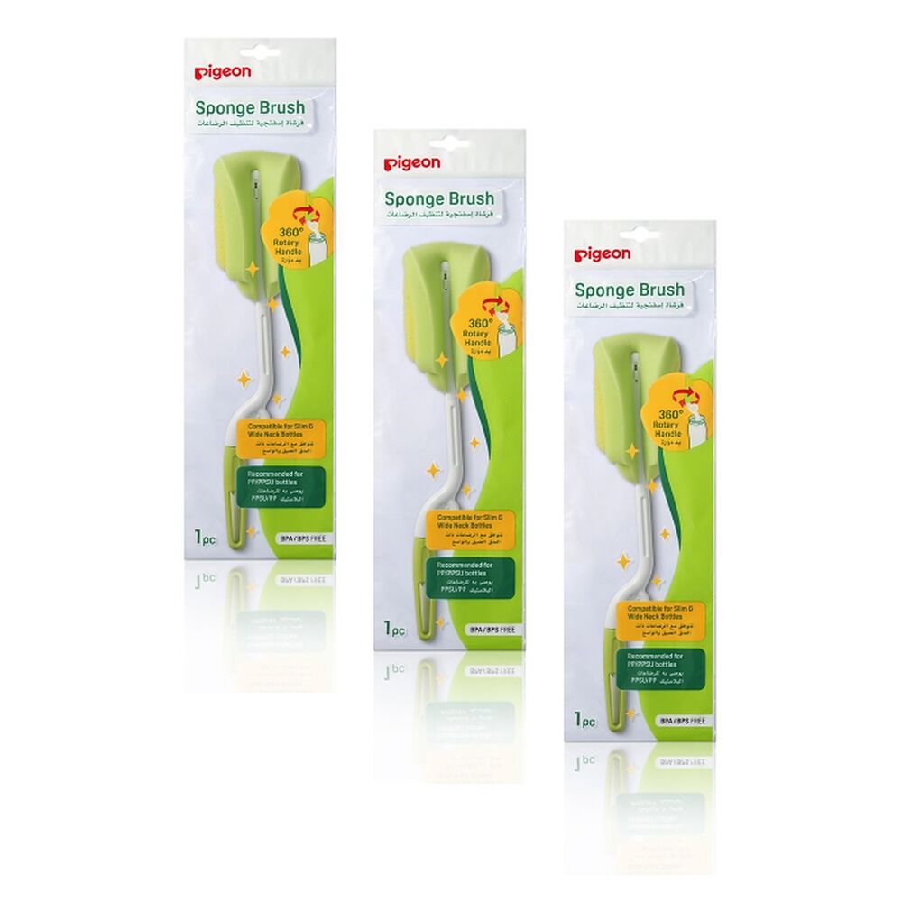 Pigeon Bottle Sponge Brush Pack of 3