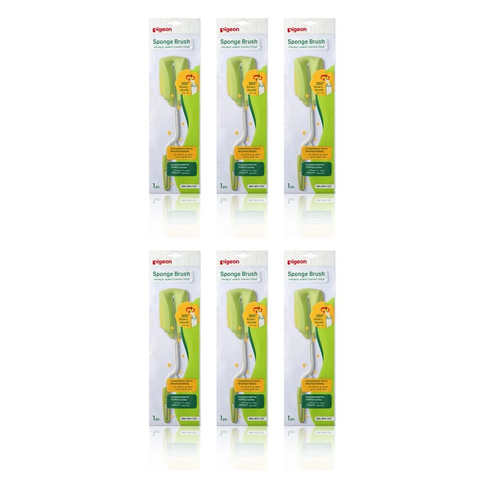 Pigeon Bottle Sponge Brush Pack of 6