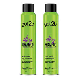 Got2B Dry Shampoo Instant Fresh Up Extra Fresh 200mL Pack of 2