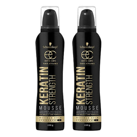 Schwarzkopf Extra Care Keratin Strength Styling Mousse 150g Pack of 2