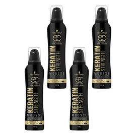 Schwarzkopf Extra Care Keratin Strength Styling Mousse 150g Pack of 4
