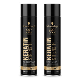 Schwarzkopf Extra Care Keratin Strength Hairspray Maximum Hold 250g Pack of 2