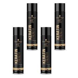 Schwarzkopf Extra Care Keratin Strength Hairspray Maximum Hold 250g Pack of 4