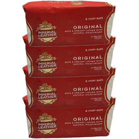Cussons Imperial Leather Original Soap Bars 4 x 6 Pack 100g