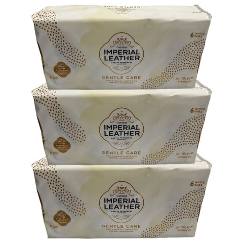 Cussons Imperial Leather Gentle Care Soap Bars 3 x 6 Pack 100g