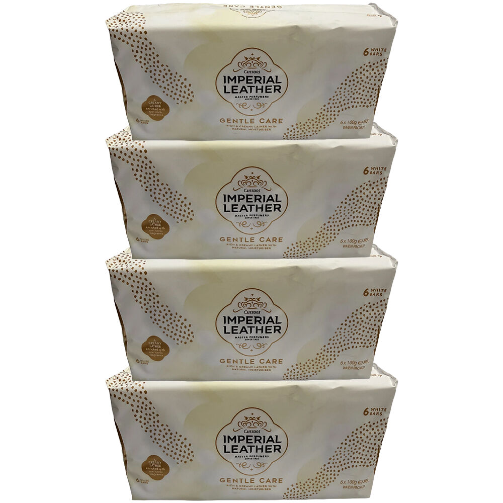 Cussons Imperial Leather Gentle Care Soap Bars 4 x 6 Pack 100g