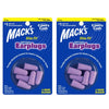 Macks Slim Fit Soft Foam Earplugs 2x 3 Pairs Noise Reduction Rating 29db