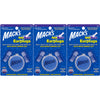 Macks AquaBlock 3 Pack Earplugs Superseal Ultra Soft Silicone with Case