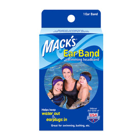 Mack's Ear Band Headband Great For Swimming To Keep Water Out And Ear Buds In