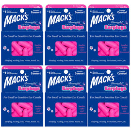 Macks Dreamgirl 5 Pair Soft Foam Earplugs Pack of 6 Noise Reduction for Sleep