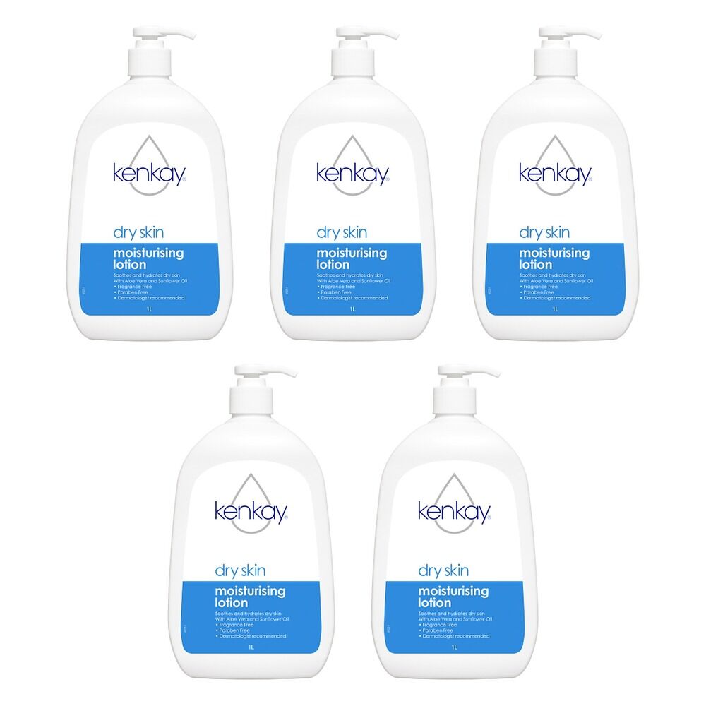Kenkay Dermatological Moisturiser 1L Pack of 5