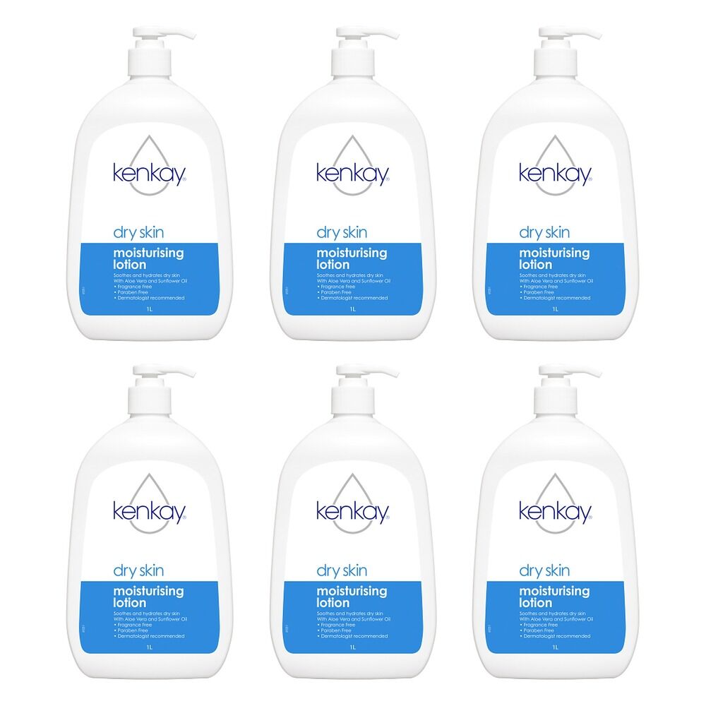 Kenkay Dermatological Moisturiser 1L Pack of 6