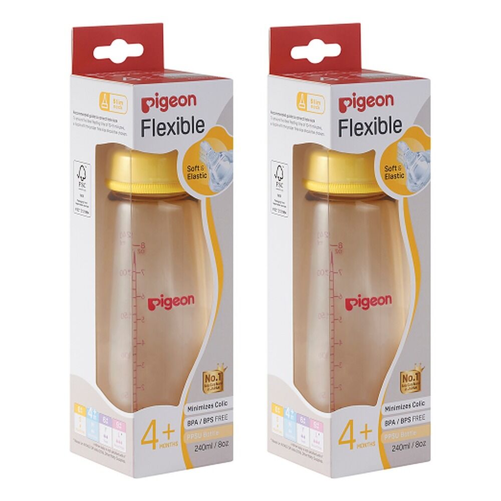 Pigeon Slim Neck PPSU Bottle 240mL Pack of 2