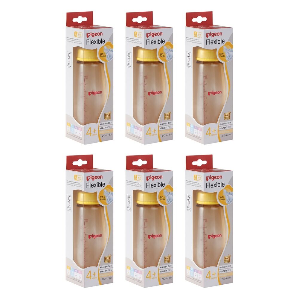 Pigeon Slim Neck PPSU Bottle 240mL Pack of 6