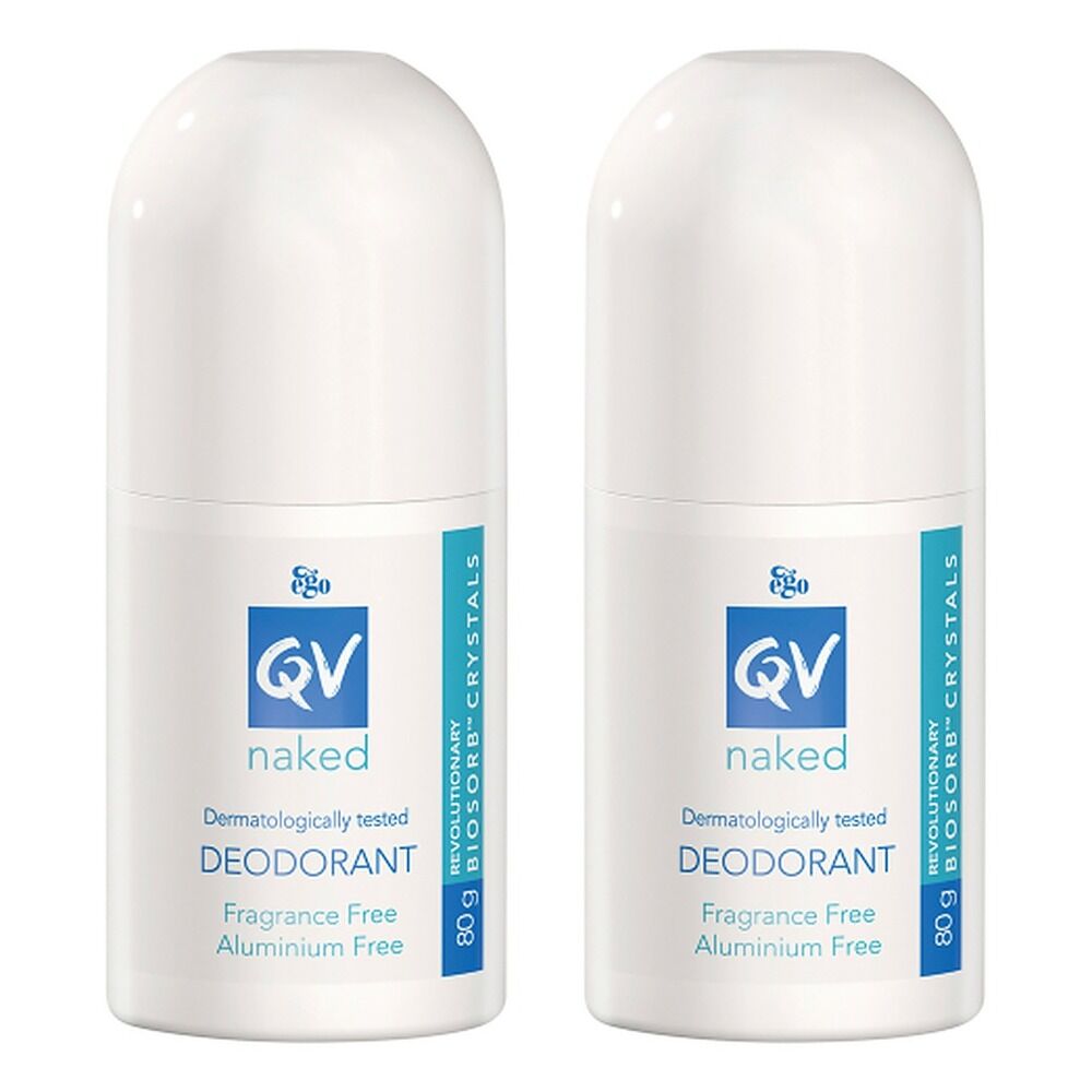 Ego QV Naked Deodorant Roll-on 80g Pack of 2